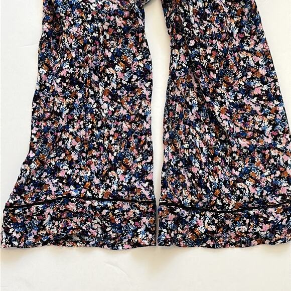 J Jill Long Sleeve Ditsy Floral Blouse Embroidered Detail 3/4 Wide Sleeve Size L - Picture 11 of 13